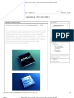 Gabriel Antonio Guerra Hernández - Cuadro Comparativo Entre Procesadores Intel y AMD