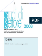 tg41u 2008 studi settore
