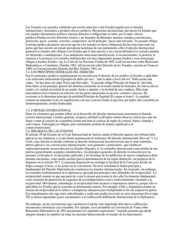 Fuentes Del Derecho Diplomatico