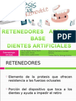 Base, Apoyo, Retenedores, y Dientes Artificiales