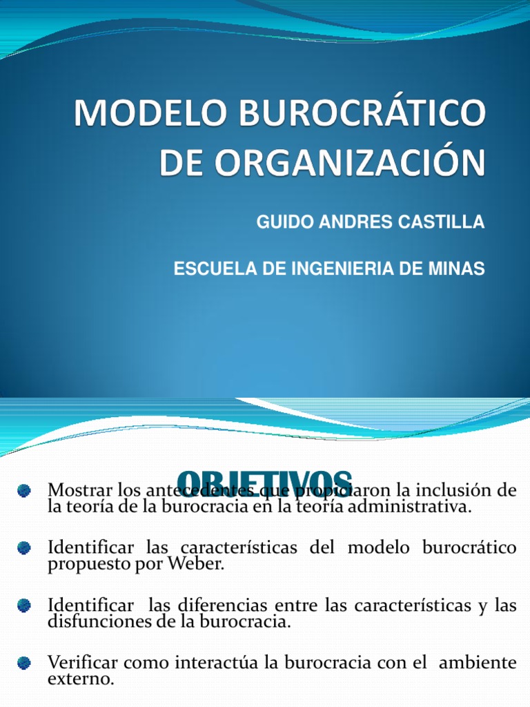 Modelo Burocrático de Organización | PDF | Burocracia | Max Weber