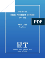 Inventario de escalas psicosociales en México, 1984-2005