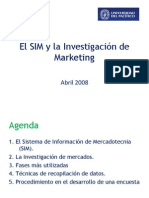 El SIM y La Investigacion de Marketing