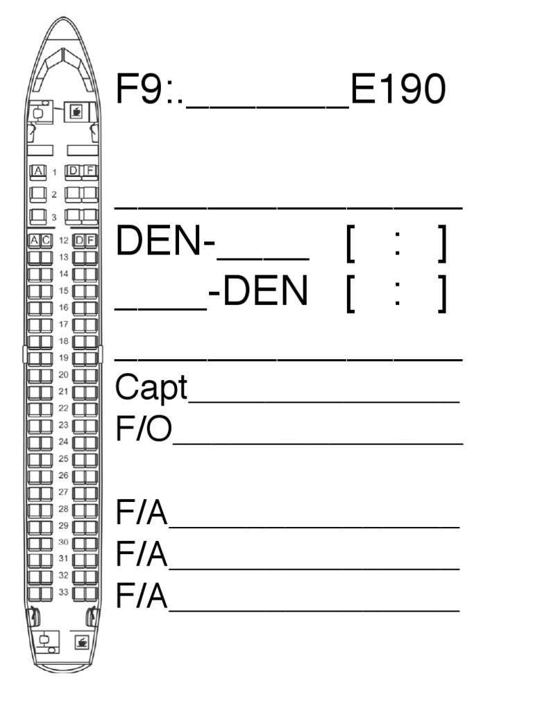 Flight Crew Roster for E190 DEN | PDF