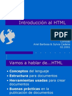 Introducción Al HTML: Colnodo Ariel Barbosa & Sylvia Cadena 02.2001