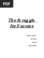 Download The Struggle for Success Report by abegomez SN14106938 doc pdf