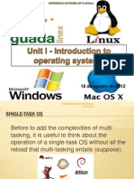 Unit I Single Task OS