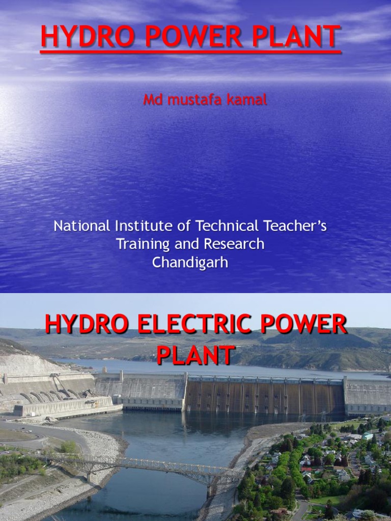 Hydroelectric Power Plant Overview | PDF | Spillway | Hydroelectricity