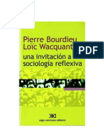 Bourdieu Pierre y Wacquant Loic-Una - Invitacion a La Sociologia Reflexiva