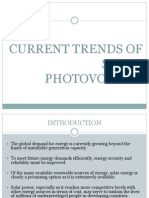 Current Trends of Solar Photovoltaics