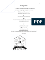 Vehicle Speed Control Using R.F. Technology: 1 Project Report On