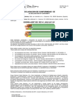 RZ1-K (AS) EXZHELLENT XXI 1000V Declaracion de Conformidad PDF