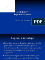 lidershipi, Udhëheqja ka qenë përshkruar si "një proces i ndikimit social në të cilin një person mund të marr ndihmën dhe mbështetjen e të tjerëve në realizimin e një detyre të përbashkët". [1] të tjera në të thelluara përkufizimet e lidershipit janë shfaqur gjithashtu.