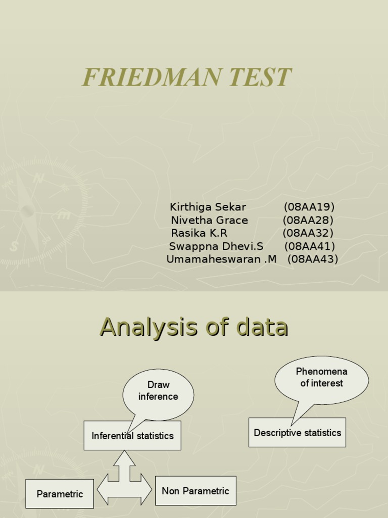 Friedman Nonparametric Test | PDF | Analysis Of Variance ...