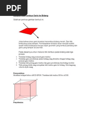 Unduh 9000 Koleksi Gambar Garis Yang Tembus Pada Bidang Terbaik 