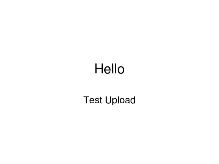 Test Upload | PDF