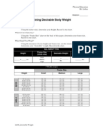 LAB 06 - Your Desirable Body Weight