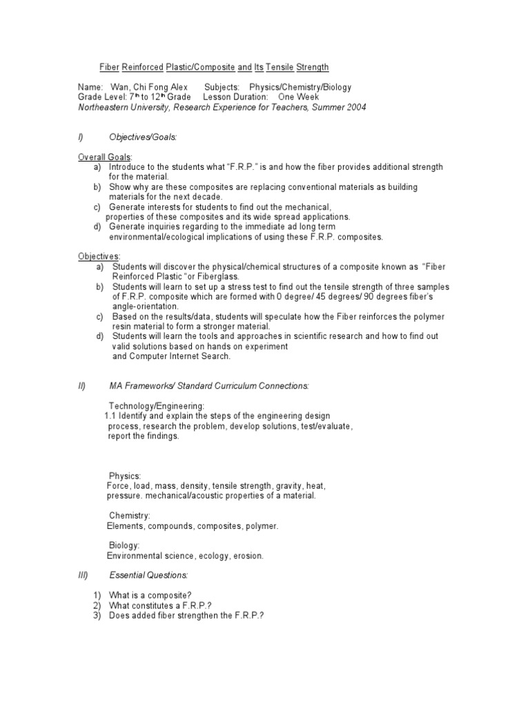 Understanding Fiber Reinforced Plastics | PDF | Composite Material ...