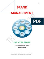 Brand Management: Prof. V.V.S.K.PRASAD