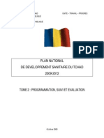PLAN NATIONAL DE DEVELOPPEMENT SANITAIRE DU TCHAD 2009-2012 (Octobre 2008)