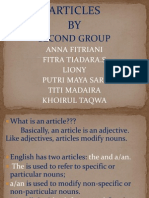 Articles BY: Second Group