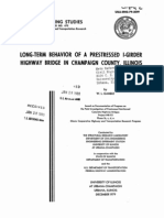 Long-Term Behavior of A Prestressed I-Girder Highway Bridge in Champaign County .. Illinois