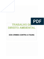 Trabalho - Dos Crimes Contra a Fauna