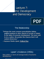 Economic Development and Democracy