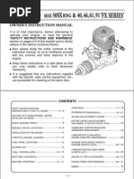 SAITO Twin-Cylinder Four-Stroke Manual | PDF | Carburetor | Throttle