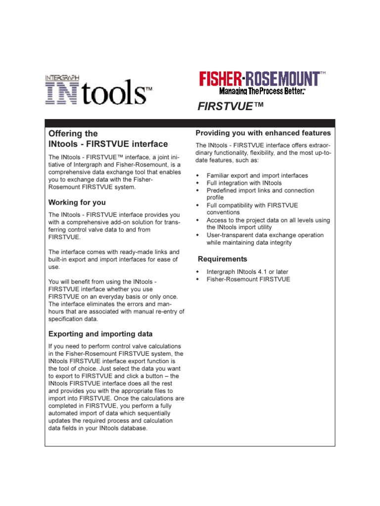 Firstvue : Offering The Intools - Firstvue Interface | PDF