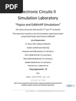 Download Electronic Circuits II Simulation Laboratory by jeyaganesh  SN14117172 doc pdf