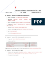 Guia de segurança para líquido anticorrosivo M1