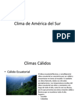 Clima de América Del Sur