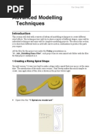 Advanced Modelling Techniques