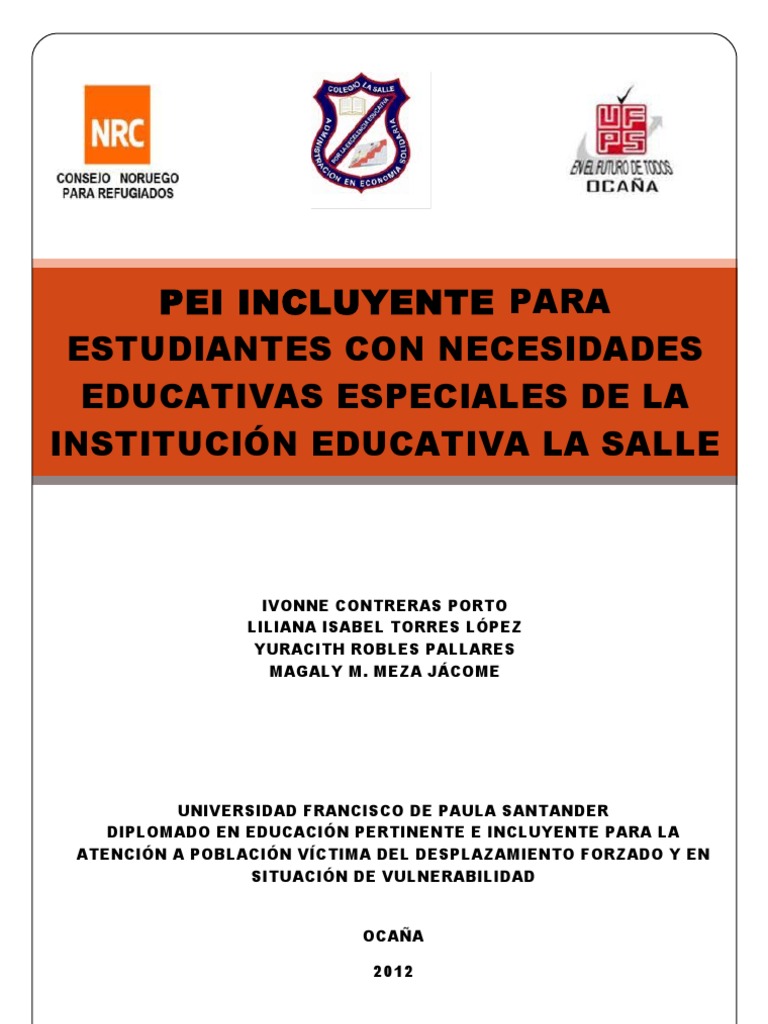 PEI Inclusivo en La Salle para NEE | PDF | Plan de estudios | Aprendizaje