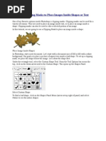 photoshop Using Clipping Masks to Place Images Inside Shapes or Text