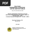 Download Evaluasi Renstra DPD-Proses Manajemen Strategik  Long version  by Nyoman Rudana SN14120402 doc pdf
