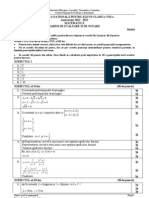 Model en 2013 Matematica Barem Evalaurea Nationala