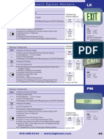 Photo-Luminescent Egress Markers: Series Features Ordering Information