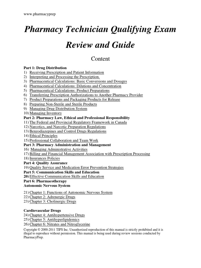 Pharmacy Technician MCQ Review Book PDF Pharmaceutical Drug Pharmacy