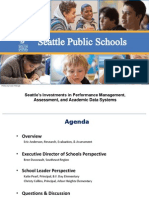 Seattle's Investments in Performance Management, Assessment, and Academic Data Systems