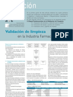 Articulo Validacion de Limpieza en La Industria Farmaceutica (II)