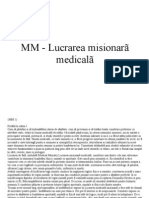 MM - Lucrarea misionarã medicalã