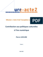 Rapport Lescure Tome 1