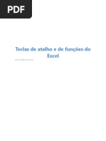 Teclas de Atalho EXCEL