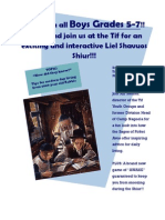 Tikkun Leil Shavuos For Boys at The Tif