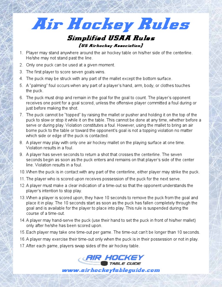 What are the Rules of Air Hockey? Ultimate Guide to Master the Game