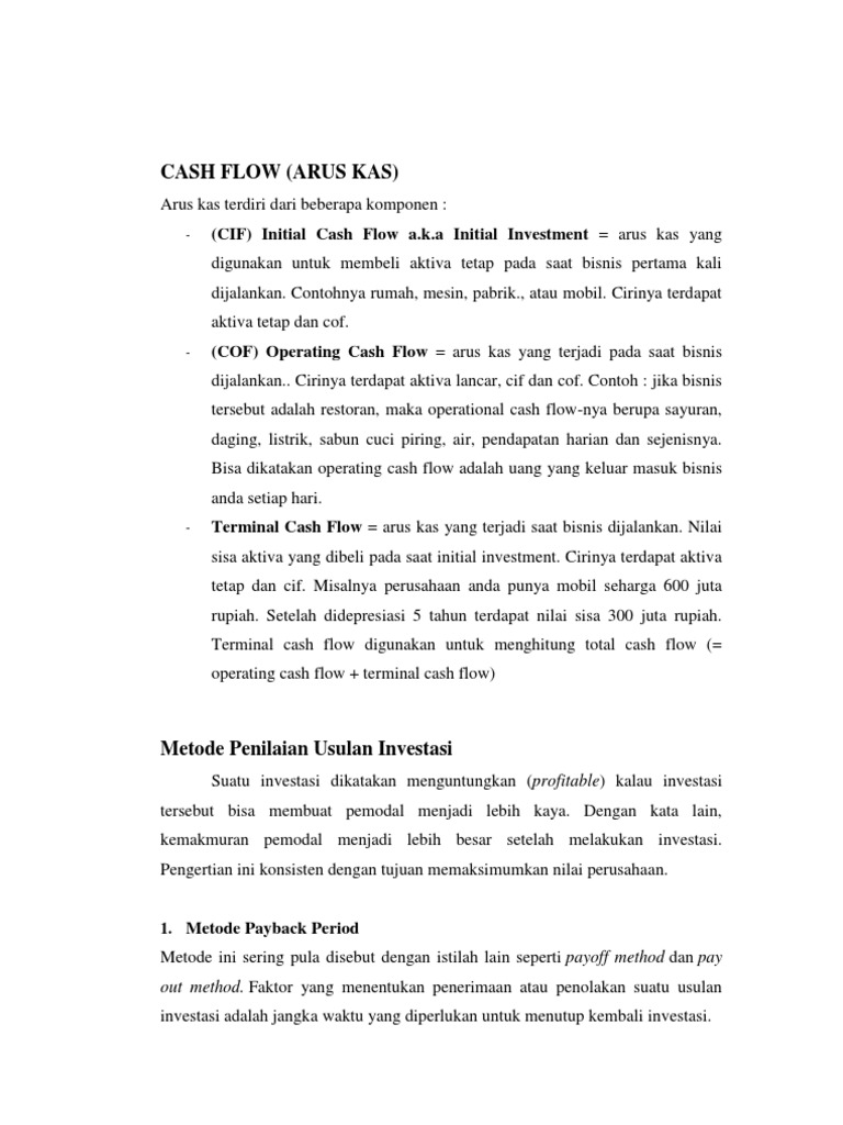 Mkl Penilaian Investasi Docx