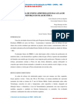 METODOLOGIA DE ENSINO APRENDIZAGEM DAS AULAS DE FÍSICA