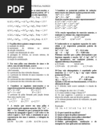 Exercícios de Potencial Padrão